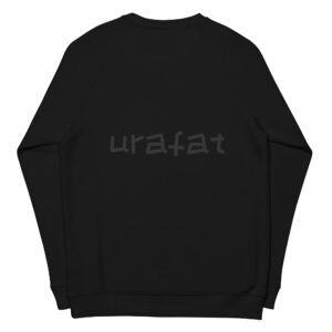 urafat.com raglan black sweatshirt
